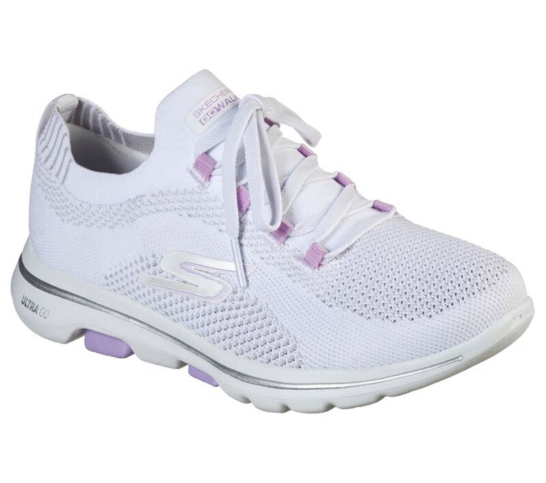 Skechers Gowalk 5 - Uprise - Womens Sneakers White/Lavender [AU-ZZ8691]